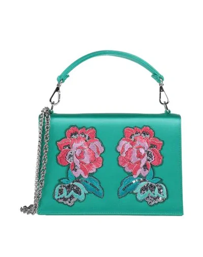 Shop Rodo Handbags In Emerald Green