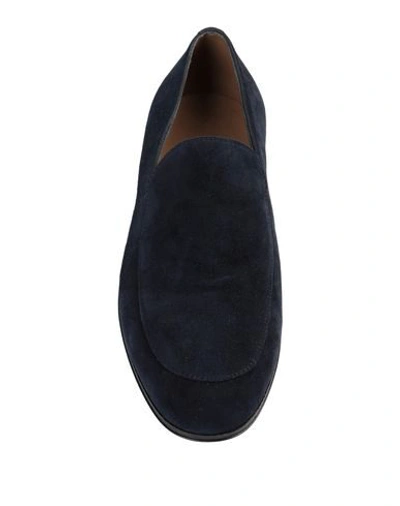Shop Gianvito Rossi Loafers In Dark Blue
