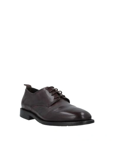 Shop Alexander Hotto Lace-up Shoes In Dark Brown