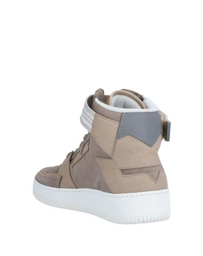 Shop Alberto Premi Man Sneakers Light Brown Size 9 Soft Leather In Beige