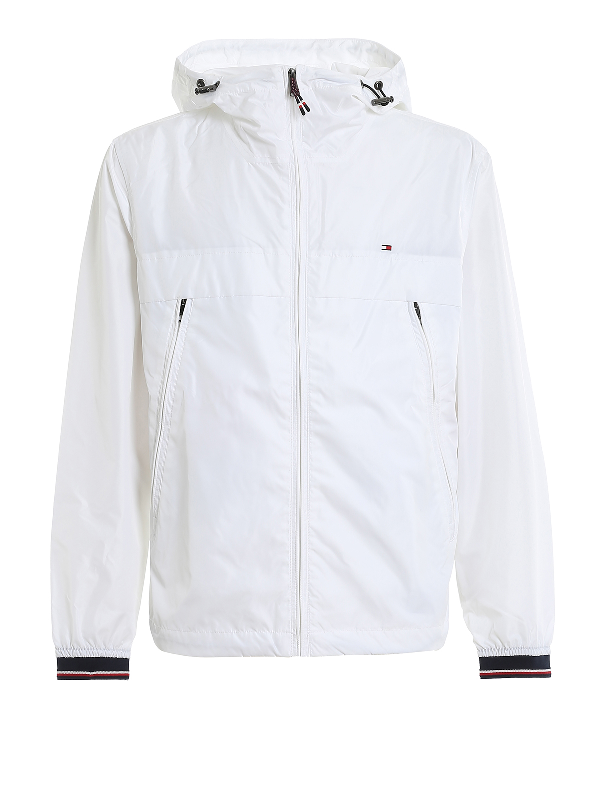 tommy hilfiger jacket white windbreaker