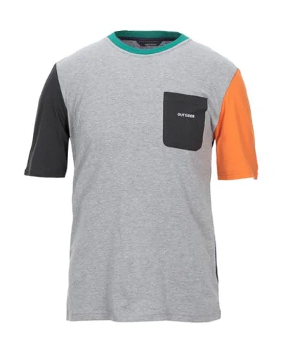 Shop Band Of Outsiders T-shirts In Grey