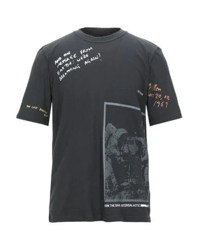 Shop Band Of Outsiders T-shirts In Steel Grey