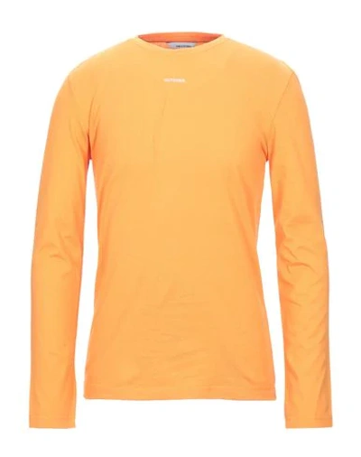 Shop Band Of Outsiders T-shirts In Orange