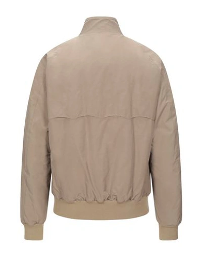 Shop Baracuta Man Jacket Sand Size 38 Cotton, Polyester In Beige