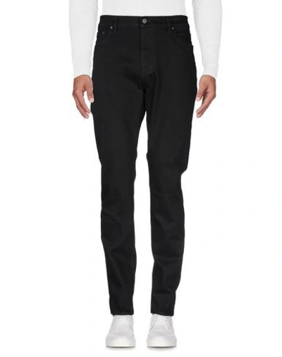 Shop Michael Kors Mens Man Jeans Black Size 28w-30l Cotton, Elastane