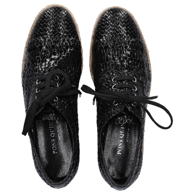 Shop Pons Quintana Lace Up Shoes 8705 In Black