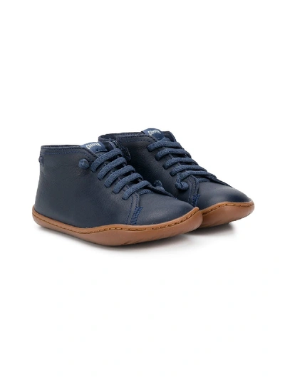 Shop Camper Lace-up Boots In Blue
