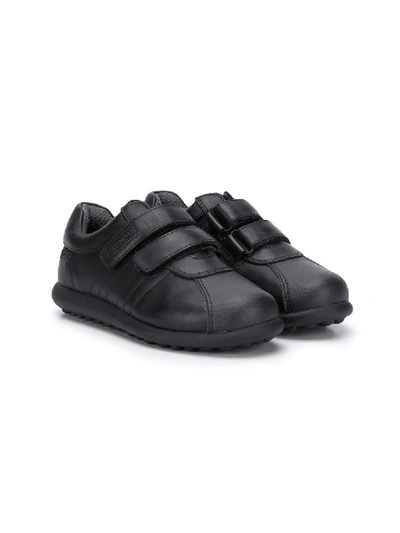 Camper Runner Touch-strap Sneakers In Black