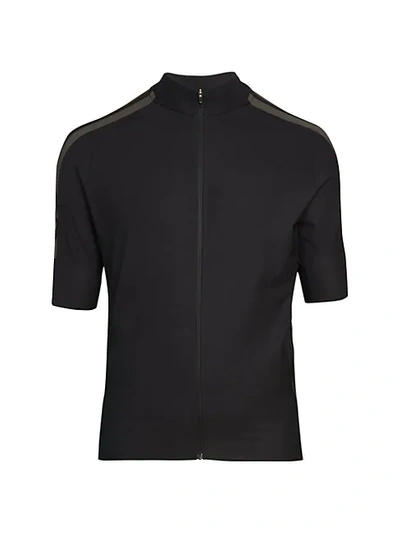 Shop J. Lindeberg Bike Speed Zip-up T-shirt In Black