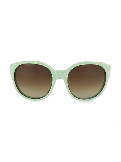 Shop Linda Farrow Novelty 60mm Cat Eye Sunglasses In Snake