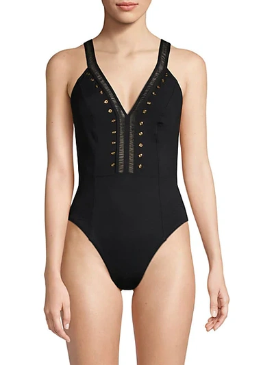 Shop Amoressa By Miraclesuit Cabaret Suzette One-piece Swimsuit In Black