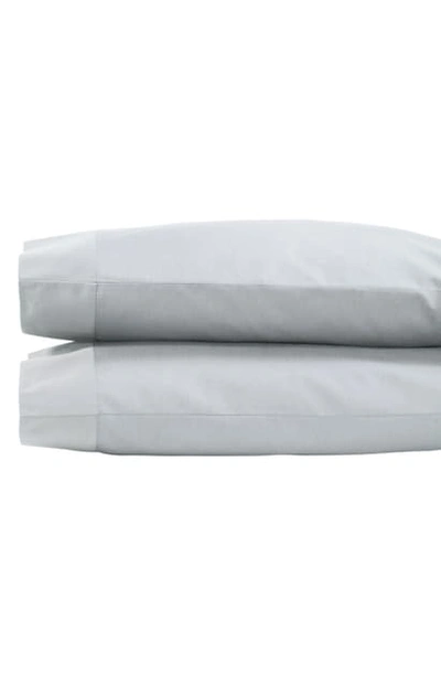 Shop Michael Aram Striated Band 400 Thread Count Pillowcases In Gray