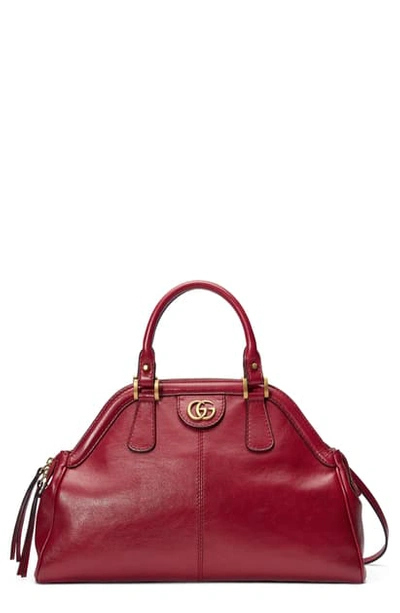 Shop Gucci Medium Re(belle) Leather Satchel In Romantic Cerise