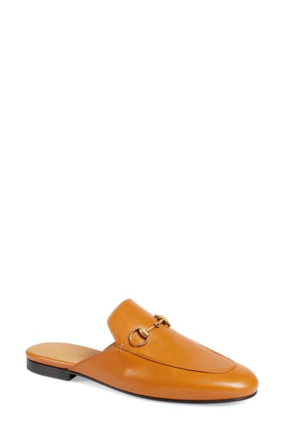gucci tan mules