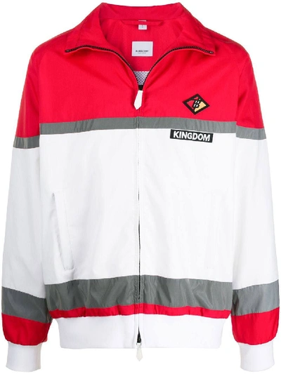 Shop Burberry Kingdom Striped Track Jacket