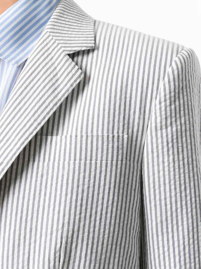 Shop Thombrowne Striped Short Blazer