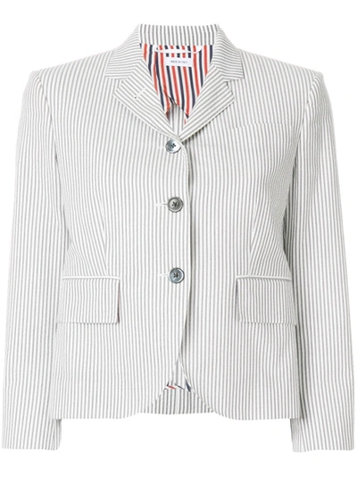 Shop Thombrowne Striped Short Blazer