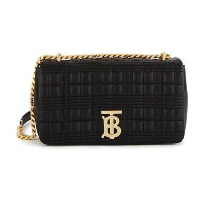 Shop Burberry Small Quilted Lambskin Lola Bag In Black Black