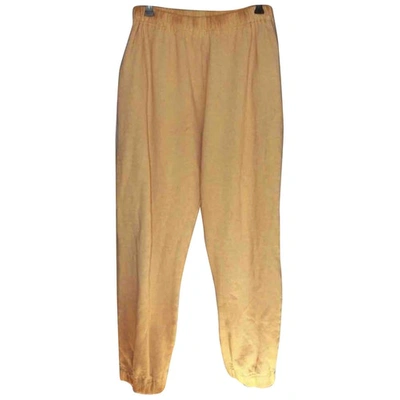 Pre-owned A-cold-wall* Trousers In Yellow