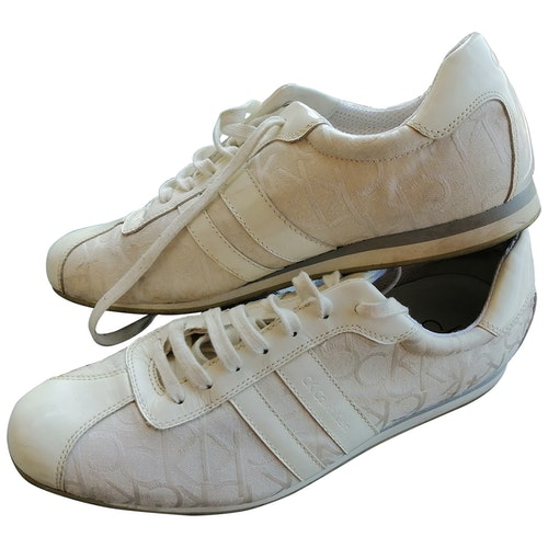 calvin klein white trainers