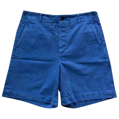 Pre-owned Gucci Blue Cotton Shorts