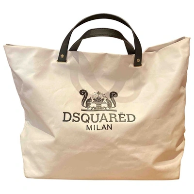 Pre-owned Dsquared2 White Cloth Handbag