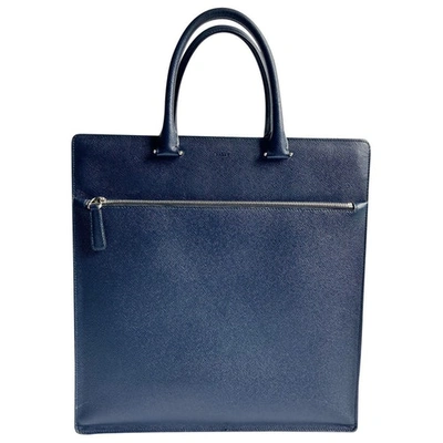 Pre-owned Bally Navy Leather Bag