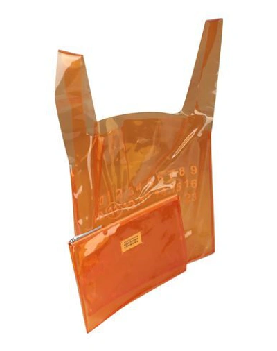 Shop Maison Margiela Woman Handbag Orange Size - Pvc - Polyvinyl Chloride