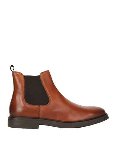 Shop A.testoni Ankle Boots In Brown