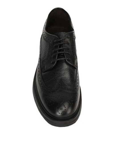 Shop A.testoni Laced Shoes In Black