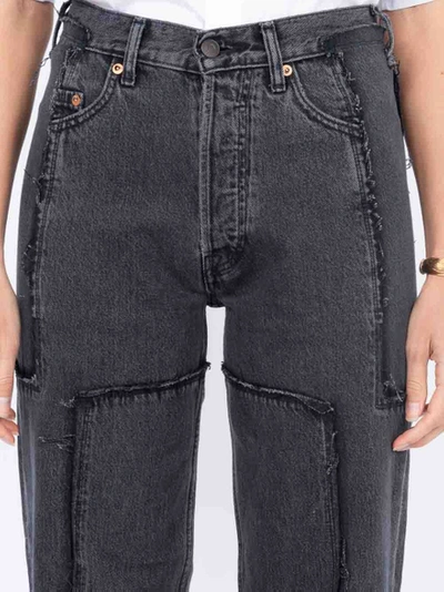 Shop Vetements X Levi's Frayed Denim Jeans