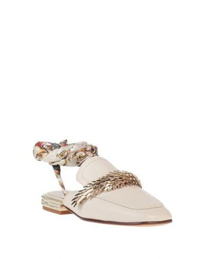 Ash Ballet Flats In Ivory