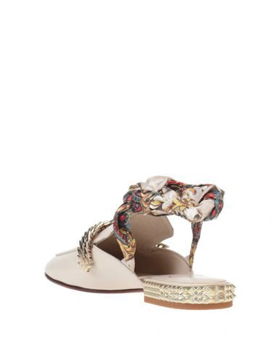 Ash Ballet Flats In Ivory