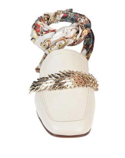 Ash Ballet Flats In Ivory