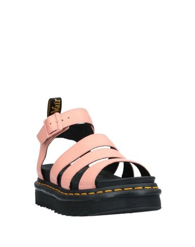 Shop Dr. Martens' Sandals In Salmon Pink