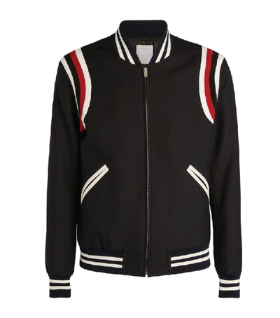 Shop Sandro Contrast Stripe Bomber Jacket