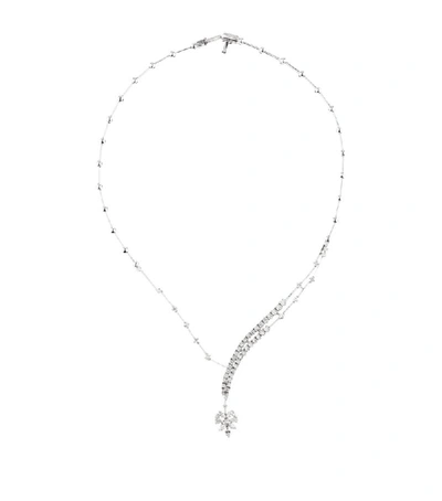 YEPREM 18-karat white gold diamond necklace