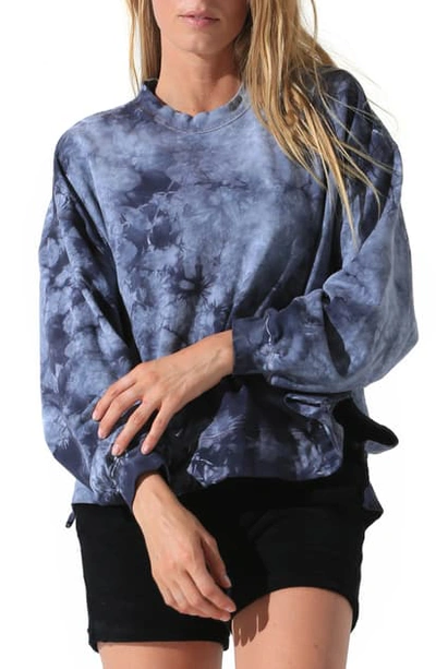 Shop Electric & Rose Neil Tie Dye Sweatshirt In Crystalinne Wash Thunder Cloud