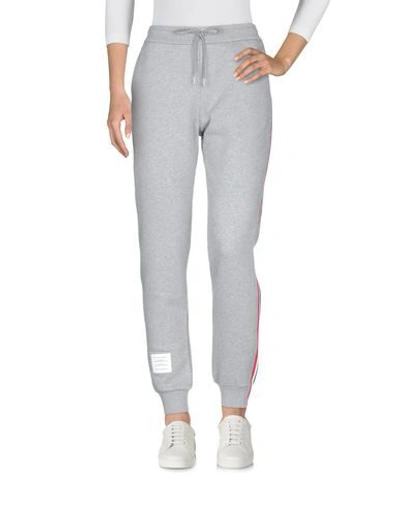 Shop Thom Browne Woman Pants Grey Size 0 Cotton, Elastane