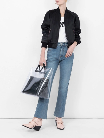 Shop Saint Laurent Zipped Bomber Jacket