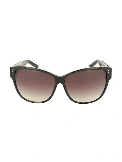 Shop Linda Farrow 62mm Square Sunglasses In Black Grey