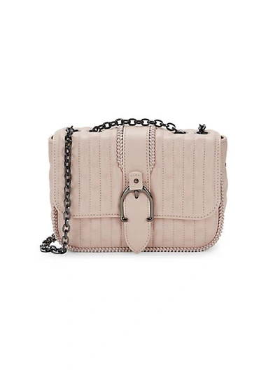 Shop Longchamp Mini Amazone Quilted Leather Crossbody Bag In Rose