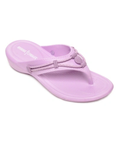 Shop Minnetonka Women's Silverthorne Prism Flip-flop Sandals Women's Shoes In Wine