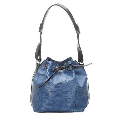 Pre-owned Louis Vuitton Blue Epi Leather Petit Noe Bag