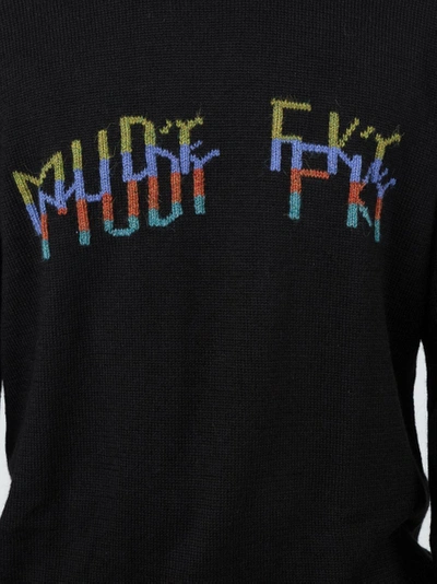 Shop Rochambeau Mudr Fkr Crew Neck Sweater Black