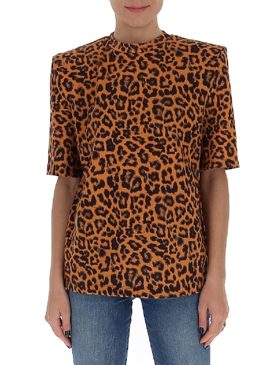 Shop Attico Leopard Print T In Multi