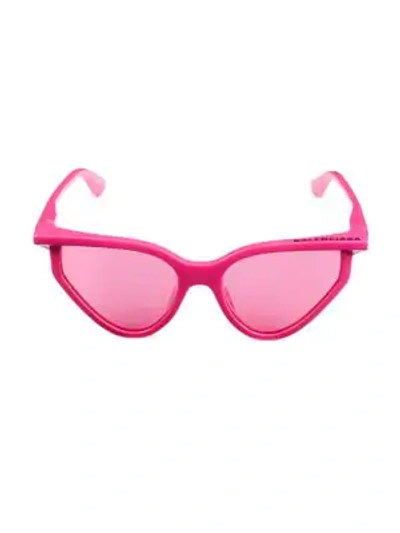 Shop Balenciaga 56mm Cat Eye Sunglasses In Fuchsia