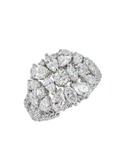 Shop Zydo Women's Luminal 18k White Gold & Diamond Flexible Cocktail Ring In Diamond White Gold