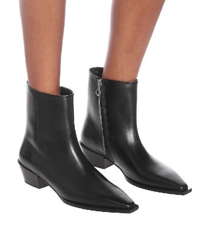 Aeyde 50mm Ruby Pointed Toe Boots In Black | ModeSens